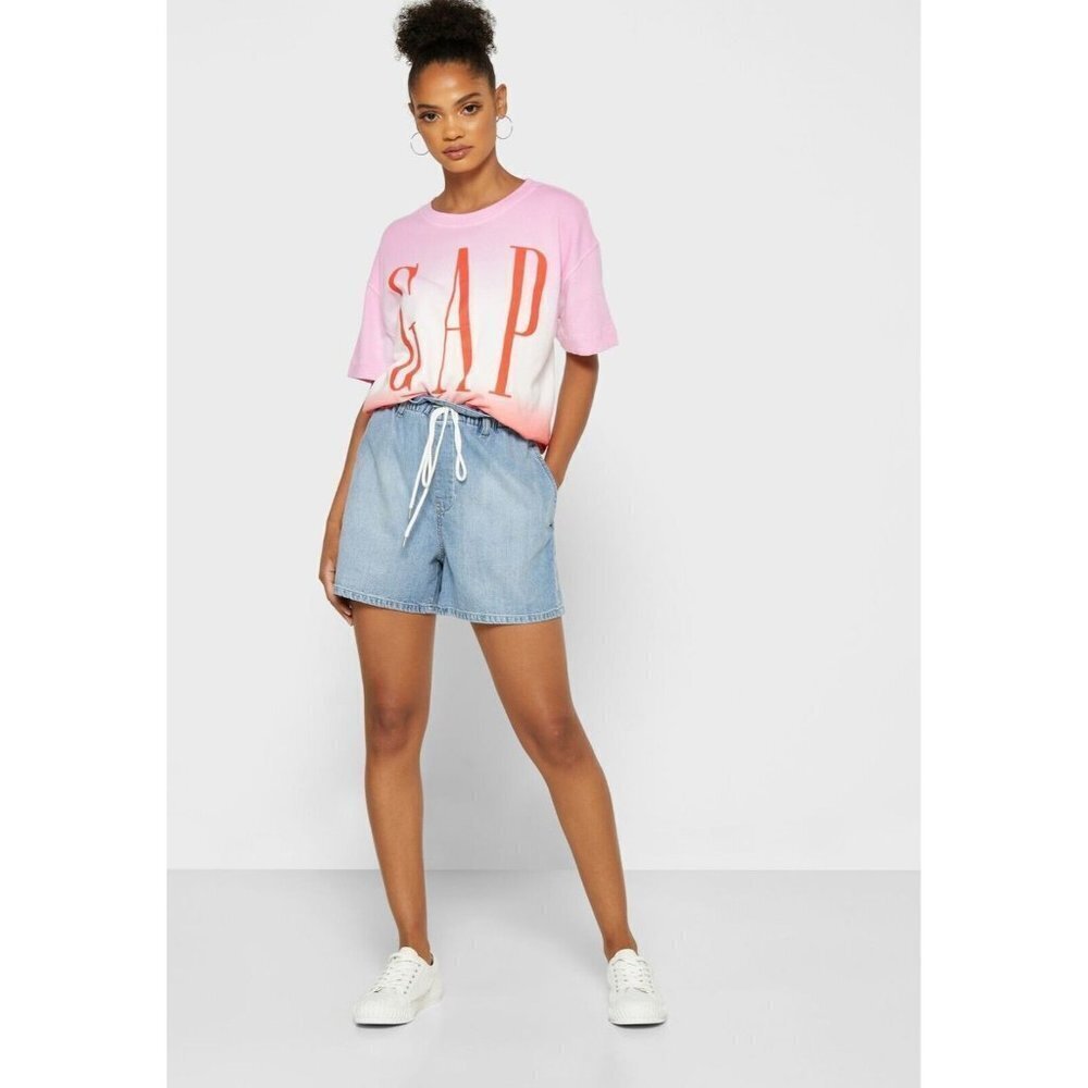 Gap Women's Paper Bag Drawstring Denim Shorts Size S NWT